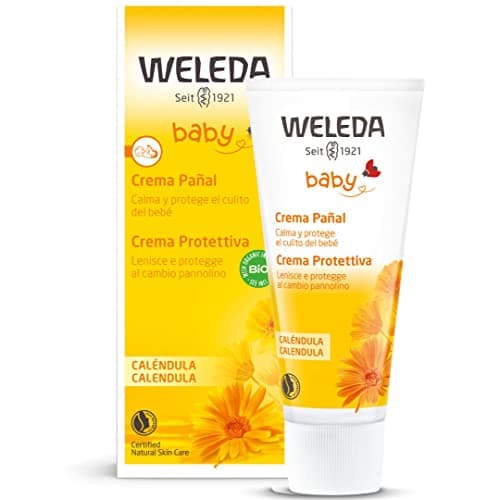Weleda Baby Crema Protettiva Calendula, per cambio pannolino, lenisce e protegge, con estratti di calendula e ossido di zinco (1x75 ml)