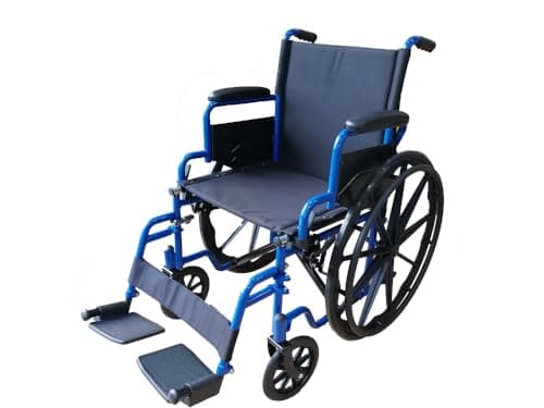 App Life Sedia a Rotelle Pieghevole Leggera ad Autospinta, Dispositivo Medico Classe I per Disabili/Anziani Acciaio con Braccioli, Pedane ribaltabili Estraibili (Sedia a Rotelle)
