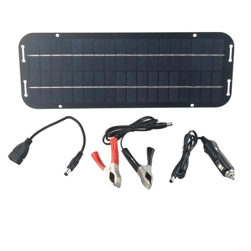 Pannello solare fotovoltaico, 60 W, 12 V, carica batterie monocristalline, per auto, roulotte, barca, altre batterie