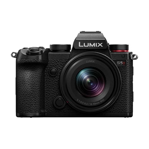 Panasonic Lumix S5D, Corpo Macchina Mirrorless Full Frame, con Obiettivo S-R1840E 18-40 mm S 24,2MP, Registrazione 4K 60P, Live View Finder, Monitor ad Angolo Libero, Wi-Fi, Bluetooth, Nero