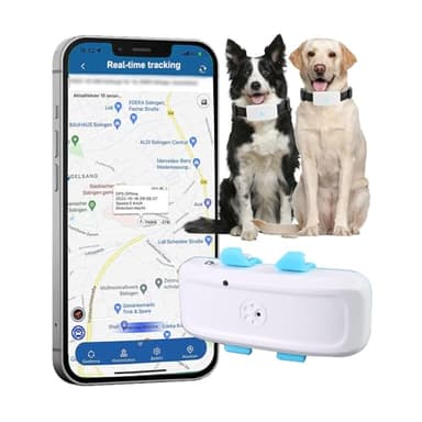 Winnes Collare GPS per Cani/Gatto, GPS Leggero, Posizionamento in Tempo Reale, Allarme Anti-Fuga GPS per Animali Domestici, Registrazione della Cronologia, Monitor Dell'Attività, Ultimo Modello