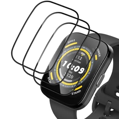 Mayfun [3 Pezzi Pellicola Protettiva Compatibile con Amazfit Bip 5 Protector, HD Trasparente Proteggi Schermo, Installazione Facile, Anti graffio, TPU Pellicola Protettiva