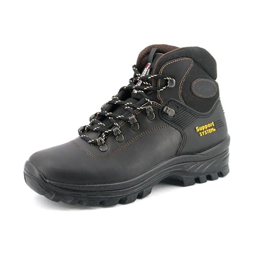 Scarpe Uomo Ginnastica Sportive Scarpe Camminata Scarponi Escursionismo Stivali Pelle Lontra Dakar Trekking Montagna Impermeabili (Marrone, 43)