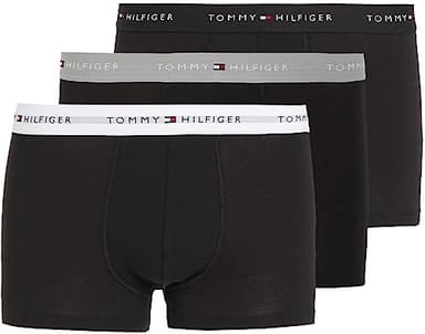 Tommy Hilfiger 3P Wb Trunk UM0UM02763, Uomo, Multicolore (Grey Heather/Black/White), L
