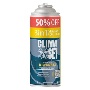 3 in 1 R134a ClimaSet ricarica per condizionatore auto, 235 g