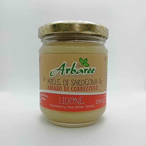 Miele amaro di corbezzolo sardo biologico. 3 vasetti x 250 gr. Miele di corbezzolo PREMIATO. Prodotto dall'azienda agricola di apicoltura nomade Arbarée. Sardegna centro-occidentale