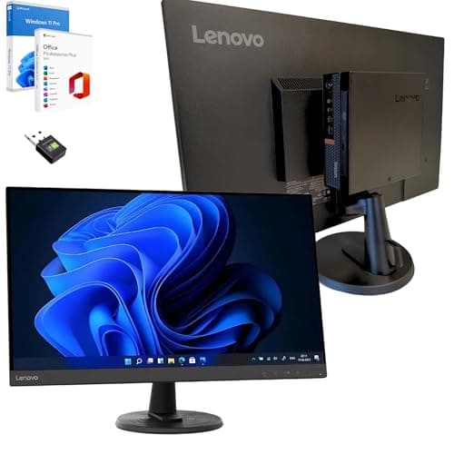 Lenovo Computer 27 Pollici Core i7 Fino a 4,00 GHz 32GB Ram 512GB SSD Win 11 Pro Office 2021 Pro DvD RW Garanzia 36 mesi