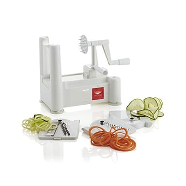 Paderno 49827-99 Spiralizer Tagliaverdure a Tre Lame, Inox