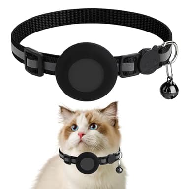 Collare GPS Gatto, Collare per Gatti con Chiusura di Sicurezza Collare di Sicurezza con Campana Chiusura di Sicurezza per il Monitoraggio Continuo del Tuo Animale Domestico (NO GPS, Solo Collare)