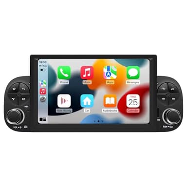 SWTNVIN Android 14 Autoradio per Fiat Panda MK3 Type 319 2013-2020 con Carplay/Android Auto/Mirror Link, 7 pollici Touchscreen Supporta WiFi/GPS/FM/AM/DSP (Quad-Core,2G+32G）
