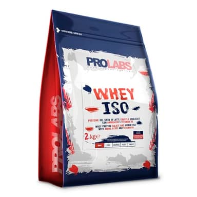 PROLABS WHEY ISO - 2 Kg - Cioccolato - Proteine del siero di latte isolate e idrolizzate – Con aminoacidi - Crescita della massa muscolare - Elevato valore biologico - Ottimo per gli sportivi
