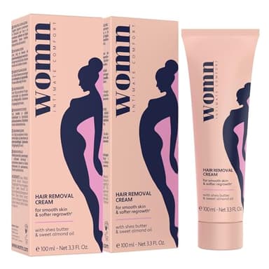 womn 2 x Intimate Comfort CREMA DEPILANTE per zona bikini e ascelle (set, 2 x 100ml)