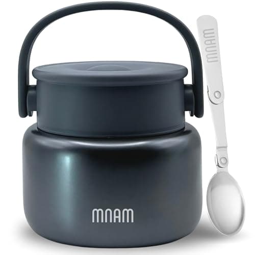 mnam Thermos per Alimenti Caldi 500 ml - Contenitore Termico per Alimenti Caldi - Thermos Pappa Neonati - Porta Pranzo Termico - Lunch Box - Porta Vivande Termos Pasta Cibo Caldo