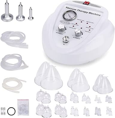 Macchina di Vacuum Terapia del Vuoto Multifunzionale | Vacumterapia Vacuum Massaggiatore Coppettazione Terapia Massaggio | Vacuum Therapy Machine con 30 Ventose e 3 Pompe