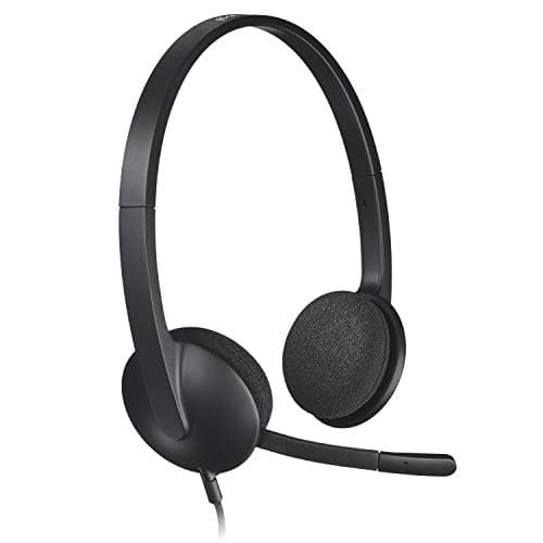 Logitech H340 Cuffie Cablate per Computer, Cuffie Stereo con Microfono e Audio Digitale, ‎Cancellazione Rumore, USB, PC/Mac/Laptop/Chromebook - Nero