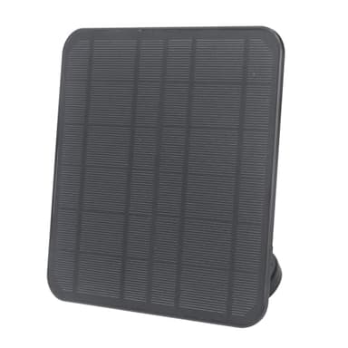 Culnflun Caricabatterie a Pannello Solare per Telecamera Di Sorveglianza, 12w Ricarica Rapida Ip65 Impermeabile 9.8ft Cavo Regolabile a Parete, Per Ring Spotlight Cam E Ring Stick up Cam(Nero)