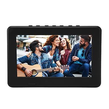 TV a Batteria Ricaricabile da 7 Pollici, Lettore Video Televisivo con Batteria Integrata da 1500 MAh TV LED Portatile Supporta Telecomando, MKV, MOV, AVI, WMV, MP4, FLV, Video