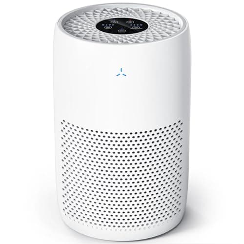 GOAMGE Purificatore d'Aria per Stanze da 60㎡, CADR 170m³/h, 99,97% Efficienza di Purificazione, Rilevamento Intelligente dell'aria PM2.5, Tratta Efficacemente Polline, Peli di Animali e Polvere