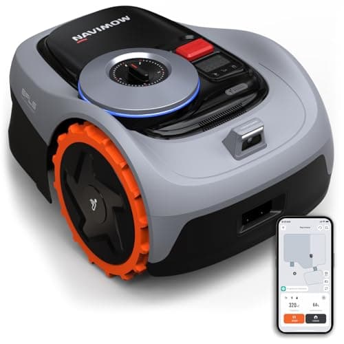 Navimow i105E robot tagliaerba senza filo perimetrale, Consigliato 500 m², Max. 600 m², RTK+Vision robot rasaerba da giardino, di protezione dai ricci, auto-mappatura, confine virtuale, multizona