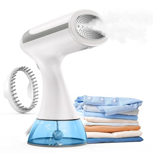 Ferro da Stiro Verticale, Stiratrice Verticale 1500W, Ferro a Vapore da Viaggio, Stiratore Verticale Portatile con 300ml Serbatoio Acqua, Riscaldamento Rapido 20s, Rimozione Rapida Delle Pieghe