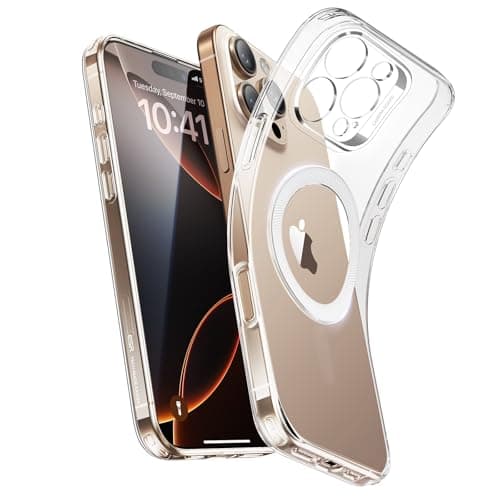 ESR Cover per iPhone 16 Pro, Compatibile con MagSafe, Protezione della fotocamera, Resistente all'ingiallimento e ai graffi, Custodia antiurto magnetica e sottile, Serie Zero, Trasparente