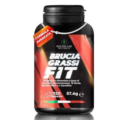 Brucia Grassi Potenti Veloci Drenante Forte Dimagrante Con Glucomannano Garcinia Cambogia Carnitina 120 Capsule per Dimagrire Veloci e Efficaci Donna Uomo Integratori dimagranti Made In Italy