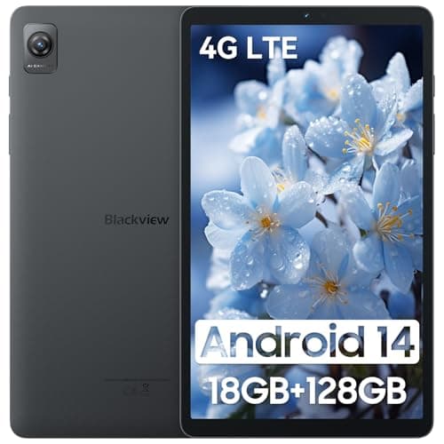 Blackview Tab 60 Tablet Android 14 con CPU a 8 core, 4G LTE 5G Wifi, 18GB RAM 128GB ROM(2TB TF),　8.68　Pollici，Gemini AI, 13MP+8MP,1340 x 800 Pixel, Widevine L1, Tavoletta Portatile Google GMS