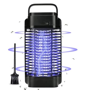 Bug Zapper, Lampada Antizanzare Elettrica, Lampada Zanzare 4200V 18W UV Zanzariera Elettrica Lmpermeabile IPX4, Per Esterno ed Interni, Outdoor & Indoor Zanzara Killer Lamp