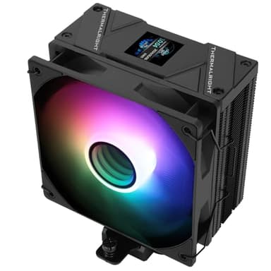 TR Assassin Spirit 120 Vision ARGB Nero CPU Dispositivo di raffreddamento ad aria, PC Display Screen Cooler di 1,54 pollici, 240 * 240 Potenza risolutiva, per LGA1851/1700, AM4/AM5