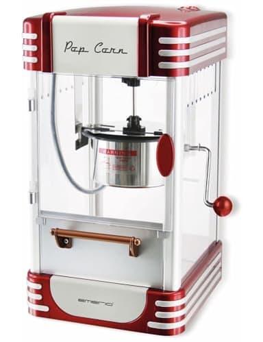 Emerio Macchina per Popcorn POM-120650, Contenitore Antiaderente Adatto Anche per Popcorn Dolci o salati, 360 Watt, Grande