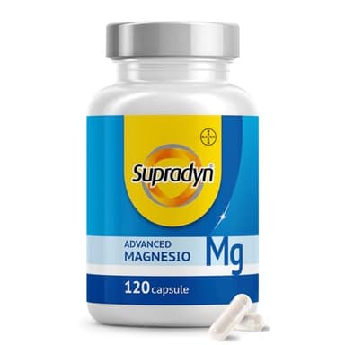 Supradyn Magnesio Completo – con Magnesio Bisglicinato, Malato, Citrato, Ascorbato e Ossido - Integratore Minerale 5-in-1, 120 compresse