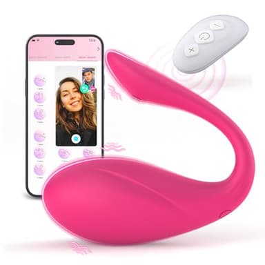 Vibratore con Telecomando Sex Toys, Ovetto Vibrante Telecomando con APP con 10 Modalità di Vibrazione, Vibratore Donna Wireless Vibratori Squirting Punto G per Mutandine Vibranti Toys