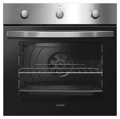 Candy Idea Forno Elettrico da Incasso Ventilato, 65 Litri, Classe A, 5 Modalità di Cottura, Rivestimento Anti-Impronte, Controllo tramite App hOn, 59,5 x 59,5 x 58,8 cm, Inox e Nero - FIDC X502
