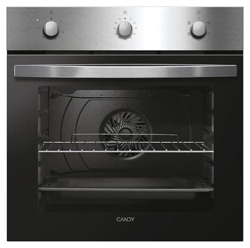 Candy Idea Forno Elettrico da Incasso Ventilato, 65 Litri, Classe A, 5 Modalità di Cottura, Rivestimento Anti-Impronte, Controllo tramite App hOn, 59,5 x 59,5 x 58,8 cm, Inox e Nero - FIDC X502