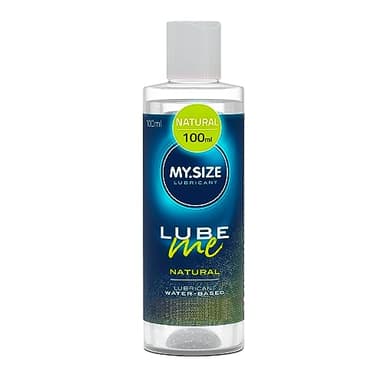 MY.SIZE Lube Me gel lubrificante Premium Natural 100 ml I Lubrificante naturale e inodore I Gel lubrificanti a base acqua I Lubrificante per toys e preservativi in lattice I water based