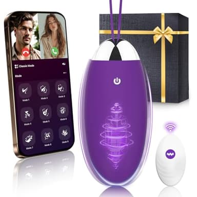 Vibratoreper Donna Professionale APP Mini Vibratore Ovetto Vibrante Donna Telecomando Wireless Sex Toys, Vibratoriper Donne Clotoride Piccolo Vibratori Punto G Squirting a Distanza Sexytoysys Coppia