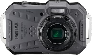 PENTAX WG-1000 (Grigio) fotocamera digitale compatta impermeabile, progettata per la fotografia occasionale all'aperto e subacquea, impermeabile fino a una profondità di 15 metri (a un'ora)