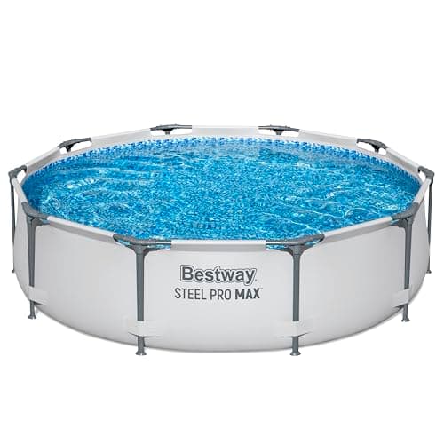 Bestway 56406-3 Set Piscina Fuori Terra Steel Pro MAX Rotonda da 305x76 cm