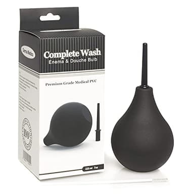 Clistere Adulto Peretta Per Clistere a Pompa in Silicone per Igiene Intima Donna Uomo - Lavanda Vaginale o Peretta Rettale Adulti con 1 Cannula Inclusa