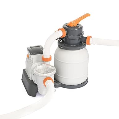 Bestway Pompa di Filtraggio a Sabbia Flowclear 58497, Portata 5.678 L/H per Piscine Fuori Terra