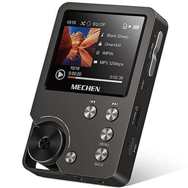 MECHEN M30 Lettore MP3 64GB, Hi Res Lettore FLAC Audio Digitale ad alta Risoluzione DSD Senza Perdita, Doppio DAC CUE Equalizzatore Rotella di Scorrimento, Memoria Espandibile a 256GB (Grigio)