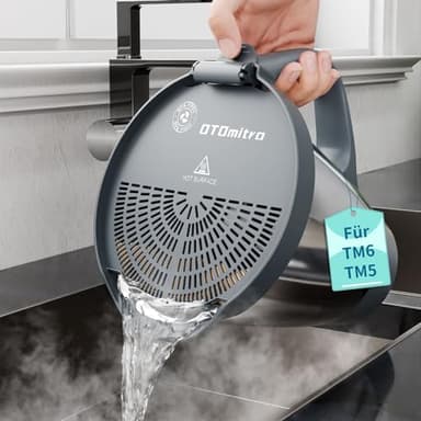 OTOmitra Colino per bocchettone Bimby TM6 TM5, scolapasta e paraspruzzi, filtro senza BPA, filtro per verdure, piatto per pesatura, accessori per Bimby lavabile in lavastoviglie