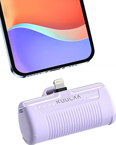 Kuulaa Mini Power Bank per iPhone, 4500mAh 12W PD Caricabatterie Portatile Ultra Compatto Powerbank Batteria Esterna Compatibile con iPhone 14/14 Pro Max/13 Pro/13/12/11/XR/XS/8/7/6s Ecc
