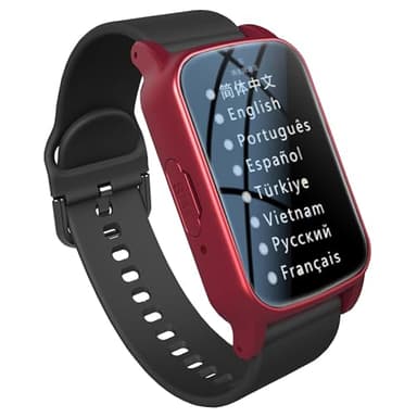 Weyot Orologio Anziani Salvavita, Allarme Anticaduta per Anziani, Localizzatore GPS per Anziani con Pulsante di Emergenza SOS, Chiamata Vocale HD E Impermeabile, Bracciale Salvavita Anziani,Red