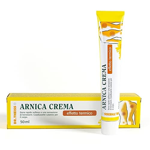 Dr. Theiss Arnica Crema Effetto Termico - Crema Riscaldante 50 ml - Dona Sollievo e Benessere - Coadiuvante per la Pelle del Corpo, con Peperoncino, Canfora e Oli Essenziali di Rosmarino e Abete