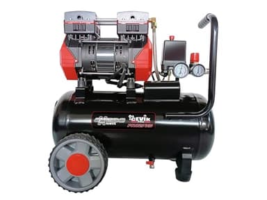 CEVIK PRO CA-PRO52XS - Compressore Aria Silenzioso 50L - 2HP - 230 l/min - 8 Bar - 72 dB - Senza Olio - Compatto - Doppia Uscita - Compressore per Verniciatura e Pneumatica