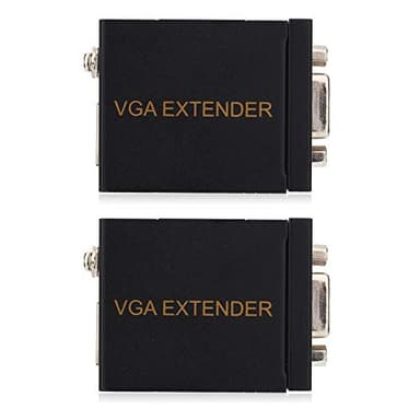 VGA Extender 60M VGA RJ45 Extender VGA Signal to RJ45 Signal Extender Trasmettitore CAT-5/6 Ethernet Cable Adapter