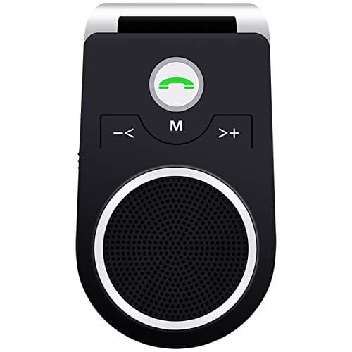 Aigital Vivavoce Bluetooth da Auto per telefonare in Sicurezza, Bluetooth Car Kit con Controllo Vocale, Car Speakerphone con Altoparlante Potente da 3W, Connettività Dual Link per Tutti Smartphone