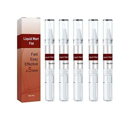 Rimozione della verruca di azoto liquido, facile e veloce, efficace in 5 giorni, rimozione laser per la salute naturale, 12 ore di talpa genitale verruca piede mais calli Remover 3 ml (5 pezzi)