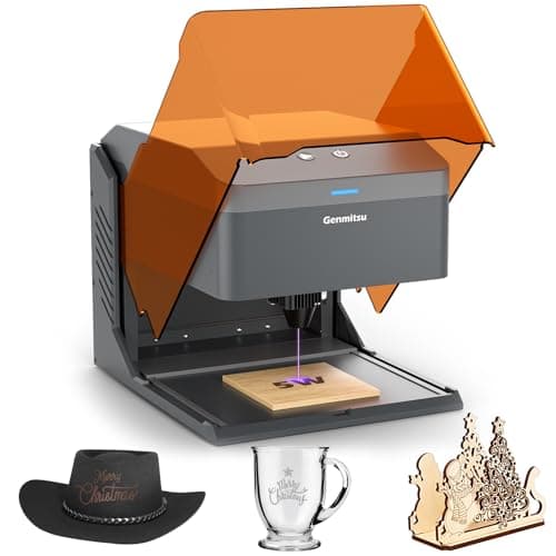 Incisore laser Kiosk 5W, macchina per incisione laser leggera e portatile, taglierina laser domestica con custodia in acrilico per fai da te legno/pelle/metallo